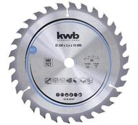 Kwb lama per sega circolare Ø 200x16 mm a taglio sottile 30 denti per legno