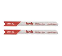 kwb 611130 Lame per seghetto alternativo, lavorazione del metallo, HSS, 2 x