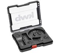 kwb 708890 Accessori multitool in set di 4 pezzi, CV a tuffo 28 mm, lama a tuffo bimetallica Ø 22 mm, lama HCS Ø 87 mm incl. raschietto duro, larghezza 52 mm