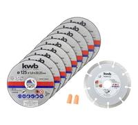 kwb 712032 Kit dischi da taglio 125 mm 10 pz.