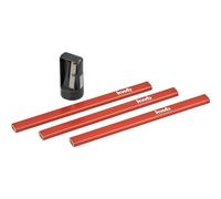 kwb 939290 Matite da carpentiere con punta, 4 pz. Matita da carpentiere.