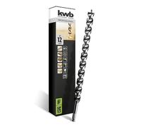 kwb Akku-Top Double Cut Japan snake bit 042512 (12 mm, con codolo esagonale 11 mm, lunghezza totale 460 mm, 2 pretagli, rivestimento antiaderente per legno morbido e duro)