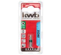 kwb Bit 25 mm TORX T25 Inox 125225 (temprato a vuoto, inossidabile, ISO 1173, azionamento C 6.3)