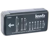 kwb bit set bit dispenser box - 9 pezzi con porta bit magnetico con albero E 6.3 per avvitatore a batteria