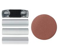 kwb Blocco di levigatura manuale per 125 mm incl. vari accessori per profili e un disco abrasivo (K150). Accessori per profili e una mola (K150)