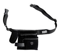 kwb Borsa portautensili in pelle con cintura, versatile borsa per attrezzi per artigiani, professionisti e fai da te, robusta pelle bovina, 5 scomparti, porta martello, tasca per coltelli e supporto