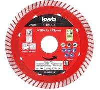 Kwb by Einhell Disco da taglio diamantato sottile 115x1,2mm