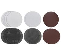 kwb by Einhell Set di 15 pezzi di carta vetrata, accessori per la lavorazione della parete (Ø 180 mm, con microvelcro, diverse grane e possibilità di impiego, adatto per sistema di lavorazione a parete TE-DW 180)