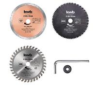 kwb by Einhell - Set di 5 lame per sega circolare a mano (Ø 89 mm, HSS, HM e di