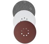 kwb by Einhell - Set di dischi abrasivi a griglia (Ø 225 mm, 15 pezzi, adatto per levigatrice a secco Einhell TE-DW 225 X)