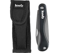 kwb Coltello per la ricreazione con sacchetto della cinghia di nylon 016020 (lama 7,5 cm in acciaio inossidabile, pieghevole), 79 mm