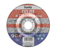 kwb Cut-Fix 791250 (125 x 22, a gomito, spessore 3,0 mm, per metallo e acciaio, per smerigliatrici angolari)