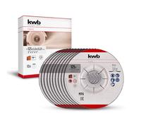 kwb dischi da taglio, set di dischi da taglio per tessuti (10 pezzi, Ø 125 mm, per muratura e pietra, certificato MPA, indipendente dalla marca, forma offset, per smerigliatrici angolari)