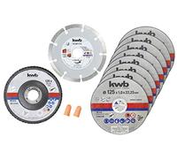 KWB 712042 KIT DISCHI DA TAGLIO 125 MM 10 PZ ACCIAIO INOX PIETRA