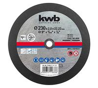 kwb Disco da taglio in metallo, 230 x 1,9 mm, sottile, foro 22,23 mm, per smerigliatrice angolare, adatto per acciaio inossidabile