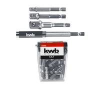 KWB Einhell 49120090 Set 23 Bits 4 Adattatori PH TZ T 16x25mm 3x50mm Avvitatore