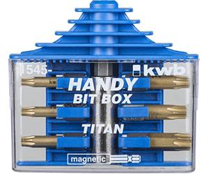 KWB Handy Bit - Pressino per box, Titan nitriert, 7 pezzi, Torx, 1545 - 00