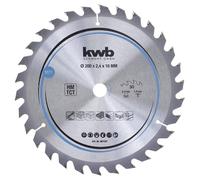 kwb Lama circolare 200 x 16 mm taglio veloce lama adatta per legno tenero e duro