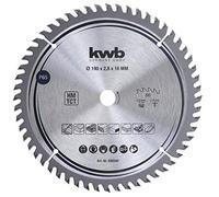 kwb lama per sega circolare 190 x 16 mm, taglio molto fine, adatta per piani di lavoro, legno e pannelli rivestiti