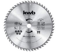 kwb Lama per sega circolare BAU, 350 x 30, uso universale per tagli medi, denti alternati, Z-54 denti, Made in Germany