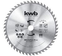 kwb Lama per sega circolare da costruzione 300 x 30, denti alternati per tagli medi, uso universale per legno da costruzione e altro ancora