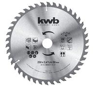 kwb Lama per seghe circolari da costruzione 250 x 30 Lama per seghe circolari da banco, denti alternati per tagli medi, denti Z-42, 250 x 30 mm