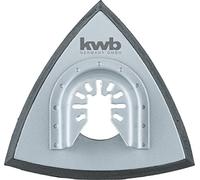 kwb Piastra di levigatura Multitool per levigatrice Delta, incl. attacco Multitool, Quick Stick, ideale per la levigatura di legno, metallo e argento