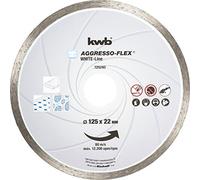 kwb Piastra di taglio a diamante Linea bianca 725240 (sinterizzata, bordo chiuso, 125 x 22 mm) A. A. per Einhell TC-AG 125