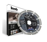 kwb Piastra di taglio diamantata Black-line 723540 (saldata laser, segmentata, 125 x 22 mm) A. A. per Einhell TC-AG 125