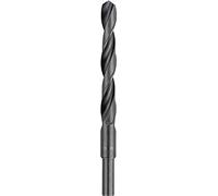 kwb Punta per metallo HSS professionale, Ø 15 mm, codolo attorcigliato, DIN 338, blu nero, laminata