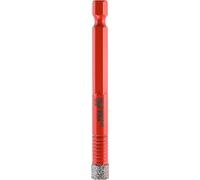 kwb Punta per piastrelle - Per materiali più duri, taglio a secco, diamante da 10 mm, diamanti industriali, proprietà abrasive, adatto per avvitatore a batteria a 6 punte