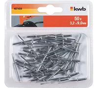 kwb Rivetti ciechi / Rivetti pop Ø 3,2 mm, lunghezza 9 mm, in alluminio, con penna zincata, per pinze da rivetto cieco cieco commercialmente