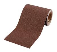kwb Rotolo abrasivo 5 m x 115 mm in corindone con grana 180, incollaggio in resina sintetica di alta qualità e supporto di carta rinforzato per levigatura media di legno e metallo