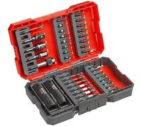 kwb Scatola di bit per chiavi a percussione/impatto Set di punte da 39 pezzi con portapunte e bussole resistenti agli urti, codoli E C 44626