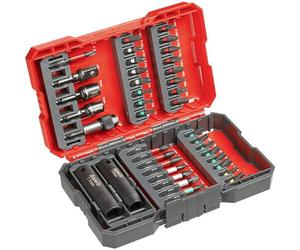 kwb Scatola di bit per chiavi a percussione/impatto Set di punte da 39 pezzi con portapunte e bussole resistenti agli urti, codoli E C 44626