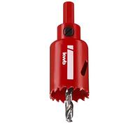 kwb sega a tazza bimetallica HSS Ø 32 mm con dentatura progressiva variabile, alta precisione, codolo esagonale, profondità di taglio 38 mm e punta centrale