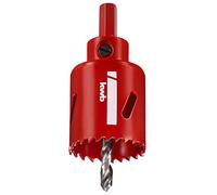 kwb sega a tazza bimetallica HSS Ø 40 mm con dentatura progressiva variabile, alta precisione, codolo esagonale, profondità di taglio 38 mm e punta centrale