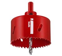 kwb sega a tazza bimetallica HSS Ø 74 mm con dentatura progressiva variabile, alta precisione, codolo esagonale, profondità di taglio 38 mm e punta centrale