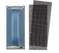 kwb Set di 3 levigatrici manuali con blocco abrasivo con dispositivo di bloccaggio e griglia abrasiva, 93 x 230 mm (2 pezzi)