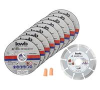 KWB 712031 KIT DISCHI DA TAGLIO 115 MM 10 PZ ACCIAIO INOX