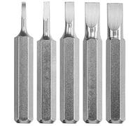 KWB Bit-Set 28-mm slot 1.0, 1.5, 2.0, 3.5 mm Micro-Bit per meccanica fine (gambo 4-mm, acciaio Tq 60, con striscia di tenuta, per supporto micro-bit)