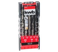 Set di punte combinate kwb PowerBox - set di punte, 9 pezzi per metallo, pietra, legno