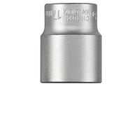 kwb Socket Chiave Inserire 17 mm per cricchetti da 3/8 '' 372217 (Chromium Vanadio, temprato, opaco cromato, altezza 30 mm)