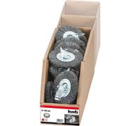 kwb Spazzole a disco, filo in acciaio HSS ondulato, per l'uso con trapani e