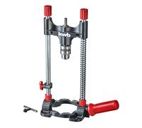 kwb Supporto per trapano con mandrino, supporto per trapano esagonale/mobile per avvitatori e trapani a batteria, blocco angolare regolabile 45 60 75 90°, per superfici e pezzi rotondi
