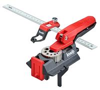 kwb Tassello/tassello con righello da 30 cm, fori da 3 a 12 mm con fori di base, stencil per foratura dritta in legno, metallo e altro ancora, trapano per tasselli