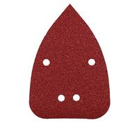 kwb Triangolo di levigatura per levigatrici Delta e Multi - per metallo, legno, vernice ecc., per Black & Decker Mouse B & D, 96 x 136 mm, grana K-80, 5 pezzi, perforato