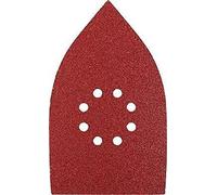 kwb Triangolo di levigatura per levigatrici Delta e multi - per metallo, legno, vernice ecc., per levigatrici multiple Black, Decker, Ferm, Worx B-&-D , 107 x 175 mm, grana K-120, 5 pezzi, perforato