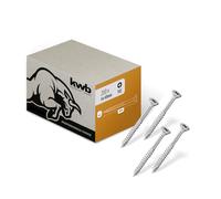 kwb Vite per legno 4x40 mm, PZ2, 200 pezzi, viti per legno con impronta a croce, viti per pannelli truciolari, viti per legno, filettatura parziale, rivestimento Cr3, punta tipo 17