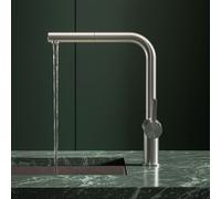 KWC Bevo E rubinetto da cucina, estraibile, orientabile, 10.531.103.700FL, Bevo E acciaio inox spazzolato [Rubinetteria da Cucina > Rubinetti da Cucina]